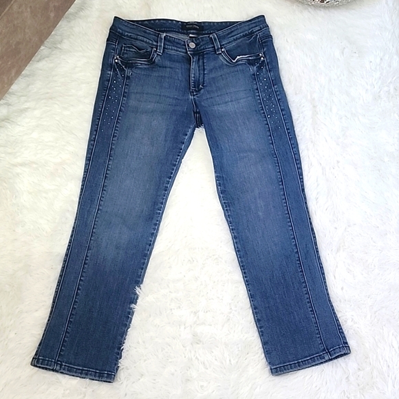 White House, Black Market, Slim Crop, Sz 8, L 25 - Picture 2 of 8